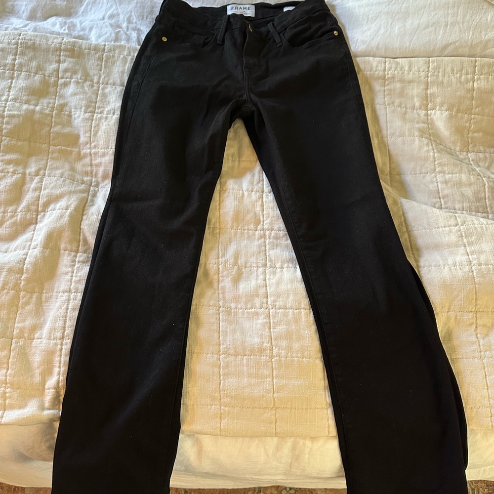 Frame Black Jeans - Le Crop Mini Boot - Size 25